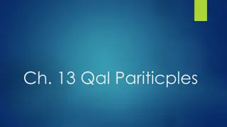 Ch. 13 Qal Pariticples