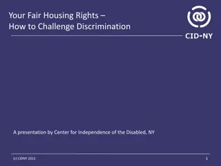 Challenging Fair Housing Discrimination: Your Rights & Options