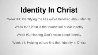 Identity In Christ