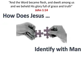 Jesus: His Identification with Humanity