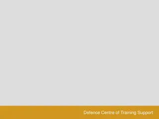 Defence Centre of Training Support - Skills Analysis and Competency Awareness
