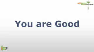 You Are Good - When there's nothing good in me