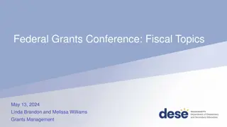 Federal Grants Conference: Fiscal Topics