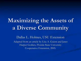 Maximizing Community Assets