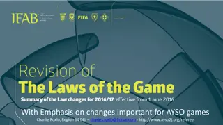 Changes in AYSO Games: Emphasis on Important Revisions