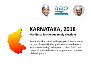 Aam Aadmi Party Manifesto for Karnataka 2018 Assembly Elections