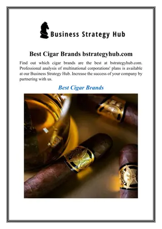 Best Cigar Brands bstrategyhub
