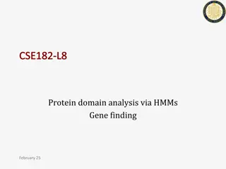 Protein Domain Analysis and Gene Finding via HMMs