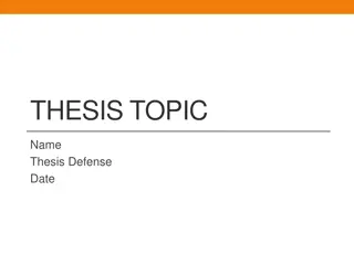 Thesis Defense - Problem Restatement to Study Results