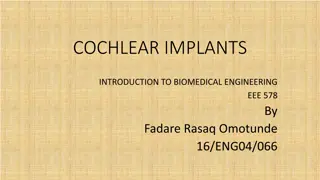 COCHLEAR IMPLANTS