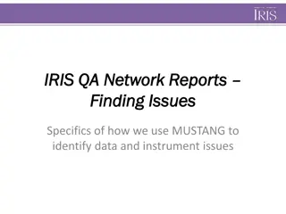 Using MUSTANG to Identify Data and Instrument Issues
