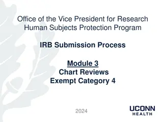 Overview of Chart Review Research for Exempt Category 4