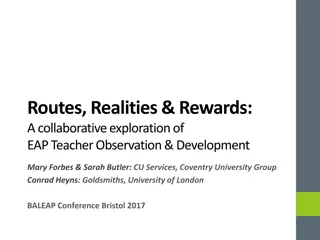 Collaborative Exploration of EAP Teacher Observation