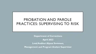 Supervising Offenders for Risk: Evaluation Report