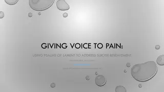 Addressing Suicide Bereavement with Psalms of Lament