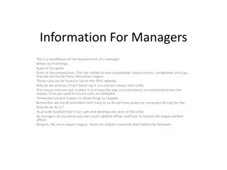 Information For Managers