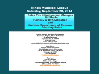 Sales Tax Litigation and Changes in Illinois