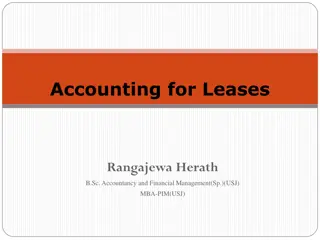 Accounting for Leases - Basics and Classification