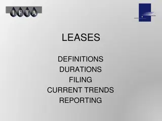 US Department of the Interior Indian Affairs Title Framework for a P.L. 93-638 Section 105(l) Lease