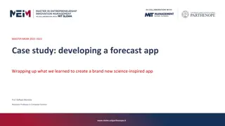 Case study: developing a forecast app