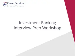 Investment Banking Interview Prep Workshop