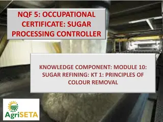 Principles of Sugar Refining: Effects and Mechanisms