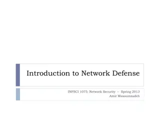 Introduction to Network Defense