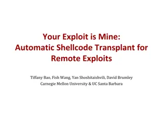 Automatic Shellcode Transplant for Remote Exploits