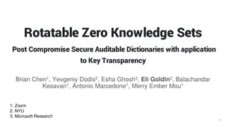 Rotatable Zero Knowledge Sets