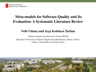 Meta-models for Software Quality and Its  Evaluation: A Systematic Literature Review
