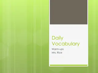 Daily  Vocabulary