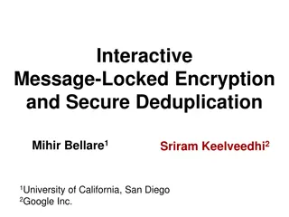 Interactive Message-Locked Encryption