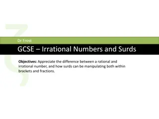 GCSE Irrational Numbers and Surds