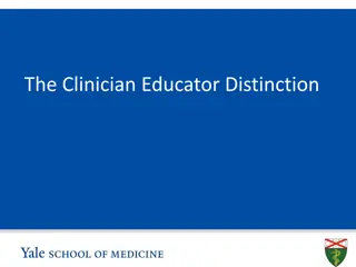 The Clinician Educator Distinction