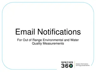 Email Notifications for Environmental and Water Quality Measurements