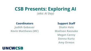 CSB Presents: Exploring AI