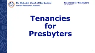 Essential Considerations for Presbyters' Parsonages