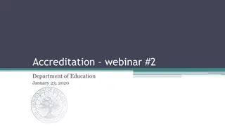 Accreditation Regulations: Substantive Changes and Compliance
