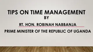 TIPS ON TIME MANAGEMENT