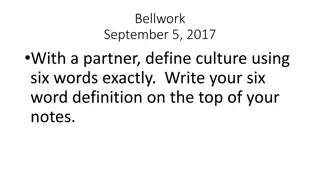 Cultural Elements and Diversity