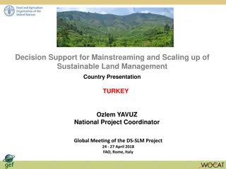 Sustainable Land Management in Turkey