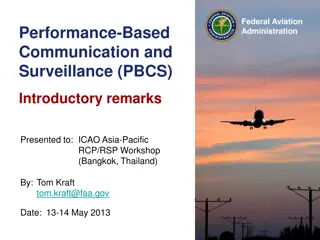 Federal Aviation Administration Performance-Based Communication and Surveillance (PBCS)