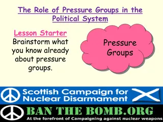 Pressure Groups in the Political System - Impact and Methods
