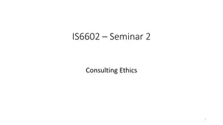 Consulting Ethics Awareness and Importance