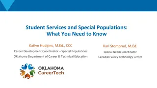Student Services and Special Populations Overview
