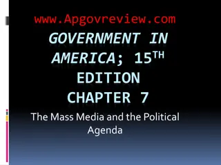The Role of Mass Media in Shaping Political Discourse