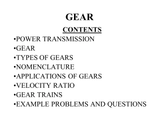 Gear Types and Applications in Power Transmission