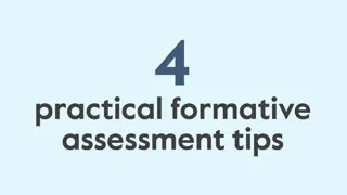 Practical Formative Assessment Strategies