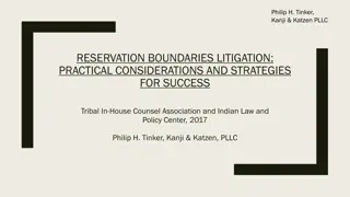 Reservation Boundaries Litigation: Practical Considerations and Strategies for Success