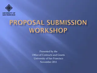 Office of Contracts and Grants: USF Process Overview